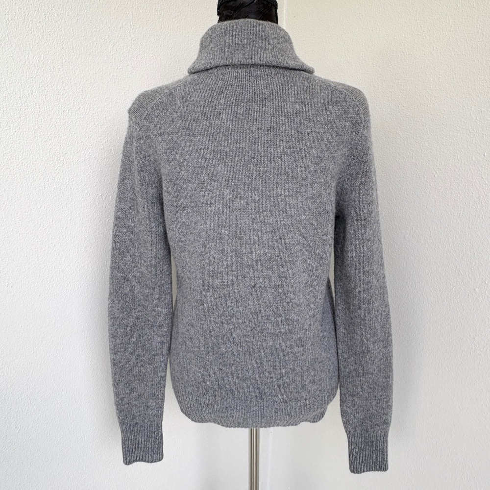 Ralph Lauren Sport Shawl Collar Sweater, Womens Large Gray - Picture 4 of 8
